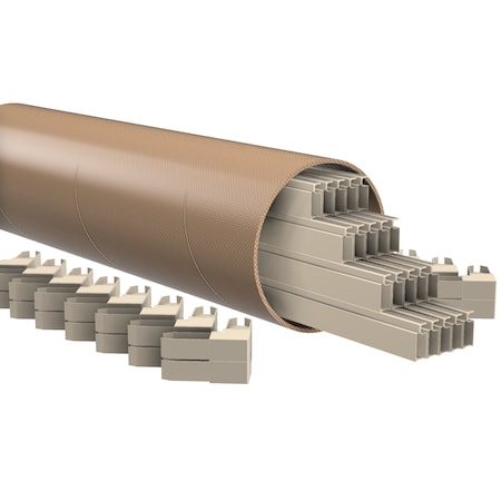 Ritescreen Lineal Frame Kit - Almond - w/ Corners, 20PK FG5LINKIT72WC-A